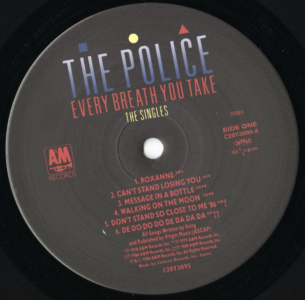 The Police – Every Breath You Take (The Singles) (C28Y3095) LP 1986 JPN A&M｜中古LP