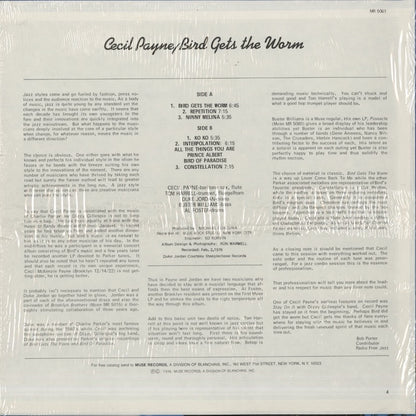 Cecil Payne / セシル・ペイン / Bird Gets The Worm (MR 5061)