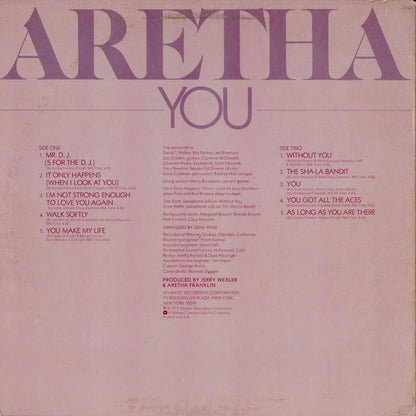 Aretha Franklin – You (SD 18151) 1975 US Atlantic｜中古LP