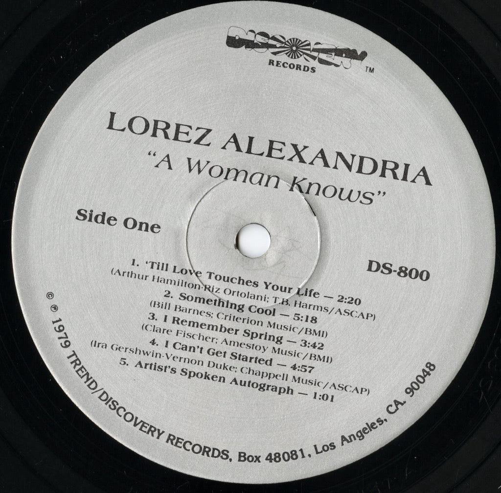 Lorez Alexandria / ロレツ・アレクサンドリア / A Woman Knows (DS-800)