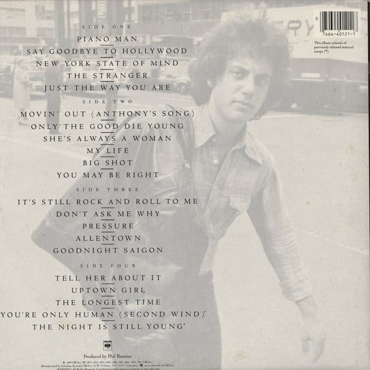 Billy Joel – Greatest Hits Volume I & Volume II (C2 40121) 1985 US Columbia｜中古LP