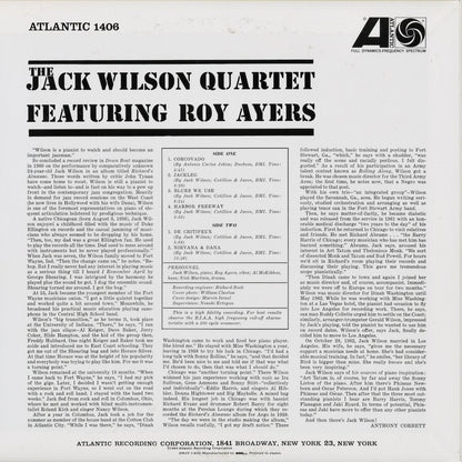 Jack Wilson Quartet - Jack Wilson Quartet Featuring Roy Ayers (AMJY-1406) 1992 JPN Atlantic｜中古LP