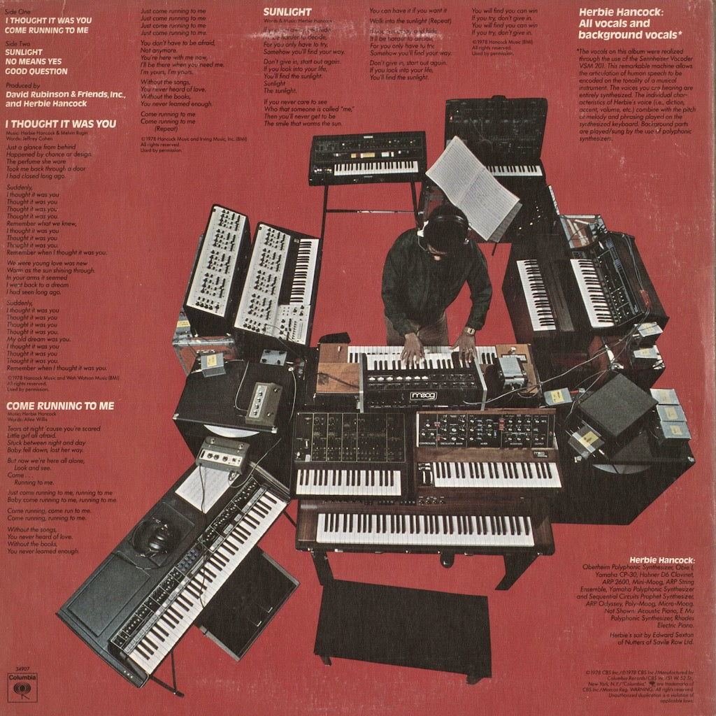 Herbie Hancock - Sunlight (JC 34907) LP 1978 US Columbia｜中古LP