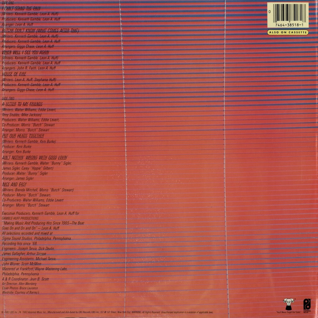 The O'Jays - When Will I See You Again (FZ 38518) 1983 US Epic｜中古LP