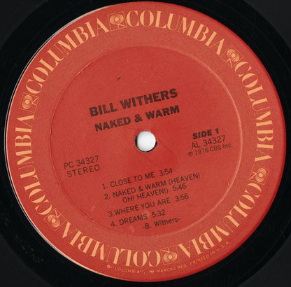 Bill Withers – Naked & Warm (PC 34327) LP 1976 US Columbia｜中古LP