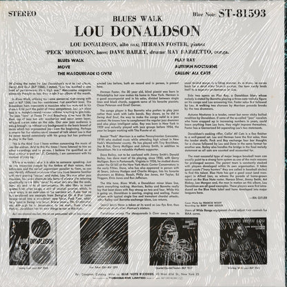 Lou Donaldson / ルー・ドナルドソン / Blues Walk (BLP 1593)
