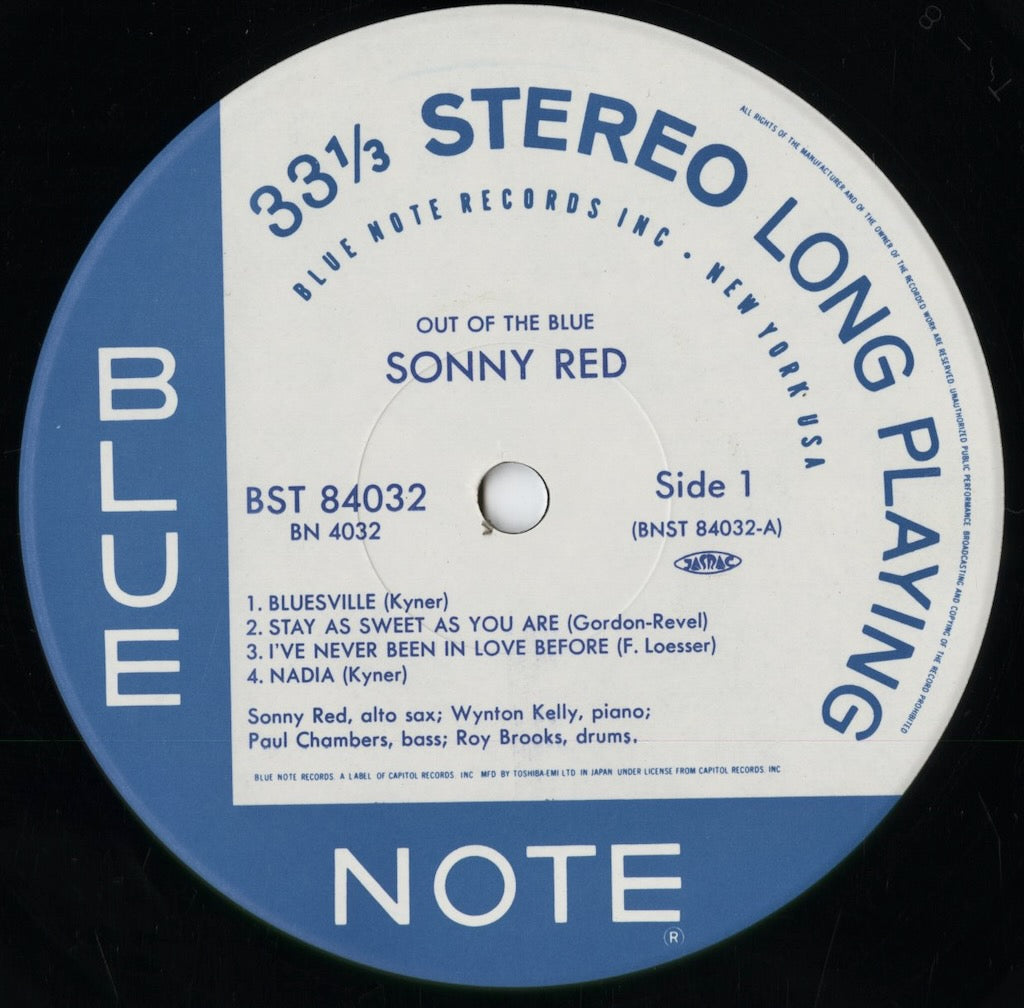ソニー・レッド / Sonny Red『Out Of The Blue』(BN 4032) 国内東芝EMI