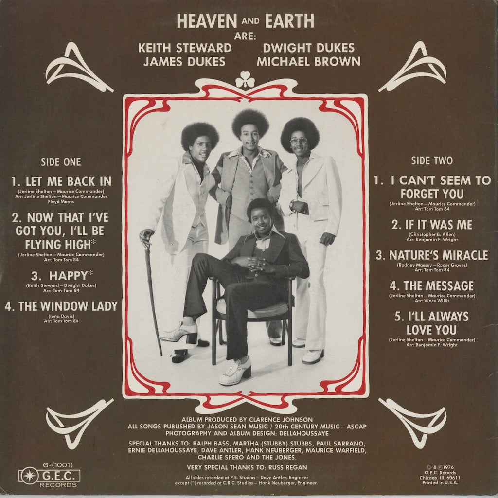 Heaven & Earth / ヘヴン＆アース / I Can't Seem To Forget You (G-(1001))