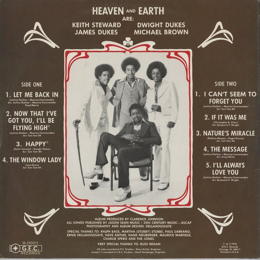 Heaven & Earth / ヘヴン＆アース / I Can't Seem To Forget You (G-(1001))