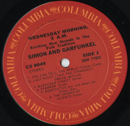 Simon and Garfunkel - Wednesday Morning, 3AM (CS 9049) 1970 US Columbia｜中古LP