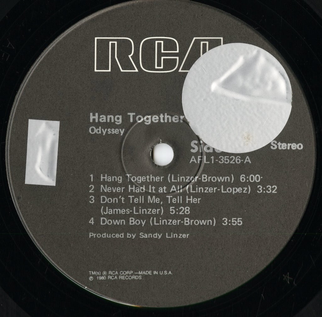 Odyssey - Hang Together (AFL1-3526) 1980 US RCA｜中古LP