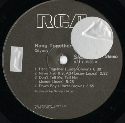 Odyssey - Hang Together (AFL1-3526) 1980 US RCA｜中古LP