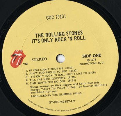 The Rolling Stones - It's Only Rock'N Roll (COC 79101) 1974 US Rolling Stones Records｜中古LP