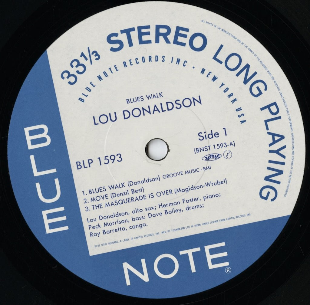 Lou Donaldson / ルー・ドナルドソン / Blues Walk (BLP 1593)