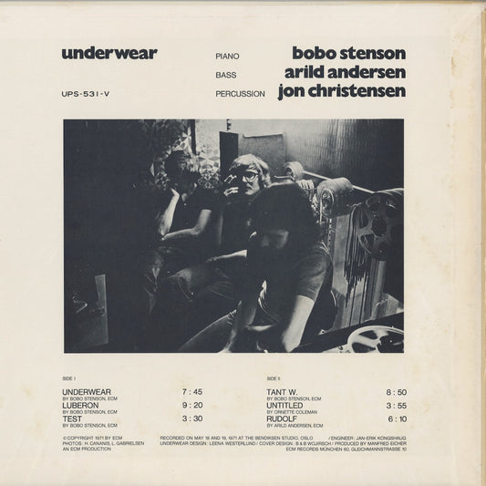 Bobo Stenson Trio - Underwear (UPS-531-V) LP 1971 JPN Overseas