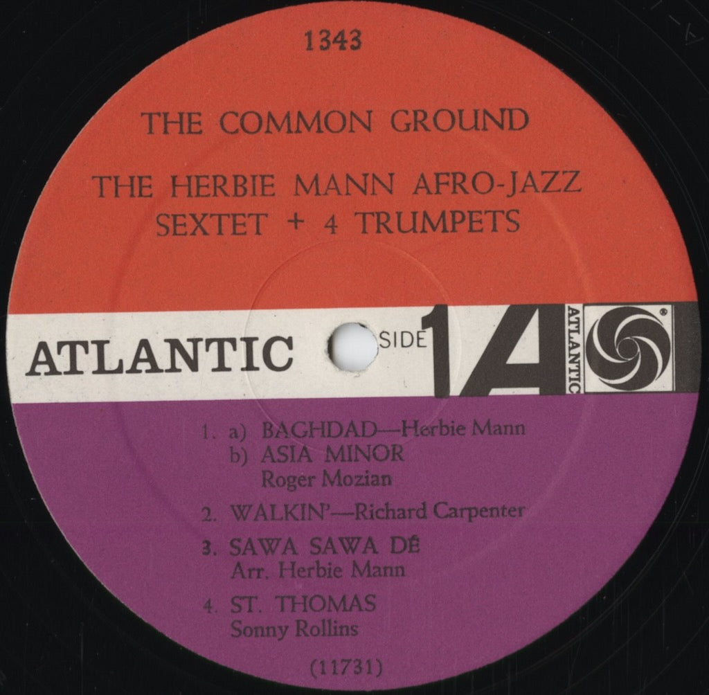 Herbie Mann - The Common Ground -MONO (1343) 1960's US Atlantic｜中古LP