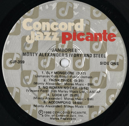 Monty Alexander - Ivory & Steel (CJP-359) 1988 US Concord Jazz/Picante｜中古LP