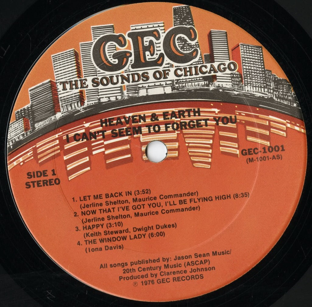 Heaven & Earth / ヘヴン＆アース / I Can't Seem To Forget You (G-(1001))