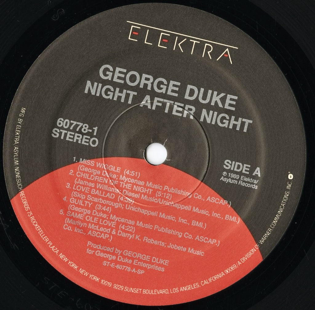 George Duke / ジョージ・デューク / Night After Night  (60778-1)