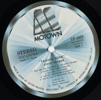 Stevie Wonder - Talking Book (VIP-6003) LP 1977 JPN Motown｜中古LP