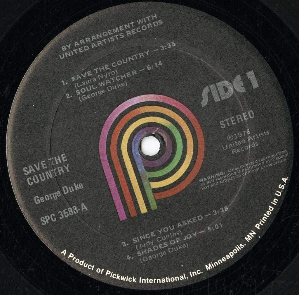 George Duke / ジョージ・デューク / Save The Country (LST-11004)