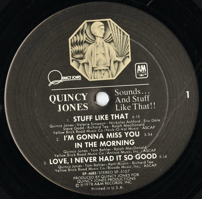 Quincy Jones / クインシー・ジョーンズ / Sounds And Stuff Like That!! (SP-4685)
