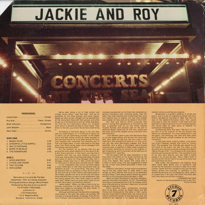 Jackie & Roy - Concerts By The Sea (ST7-402) 1977 US Studio 7 Records｜中古LP