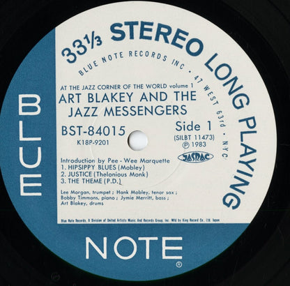 Art Blakey - At The Jazz Corners Of The World Volume 1 (K18P-9201) 1983 JPN Blue Note｜中古LP