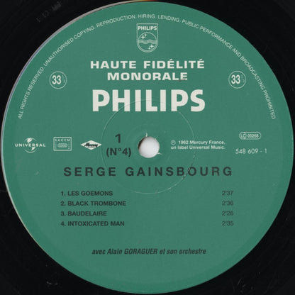 Serge Gainsbourg / セルジュ・ゲンズブール / N°4 (548 609-1) -10inch