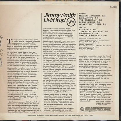 Jimmy Smith / ジミー・スミス / Livin' it Up (V6 8750)