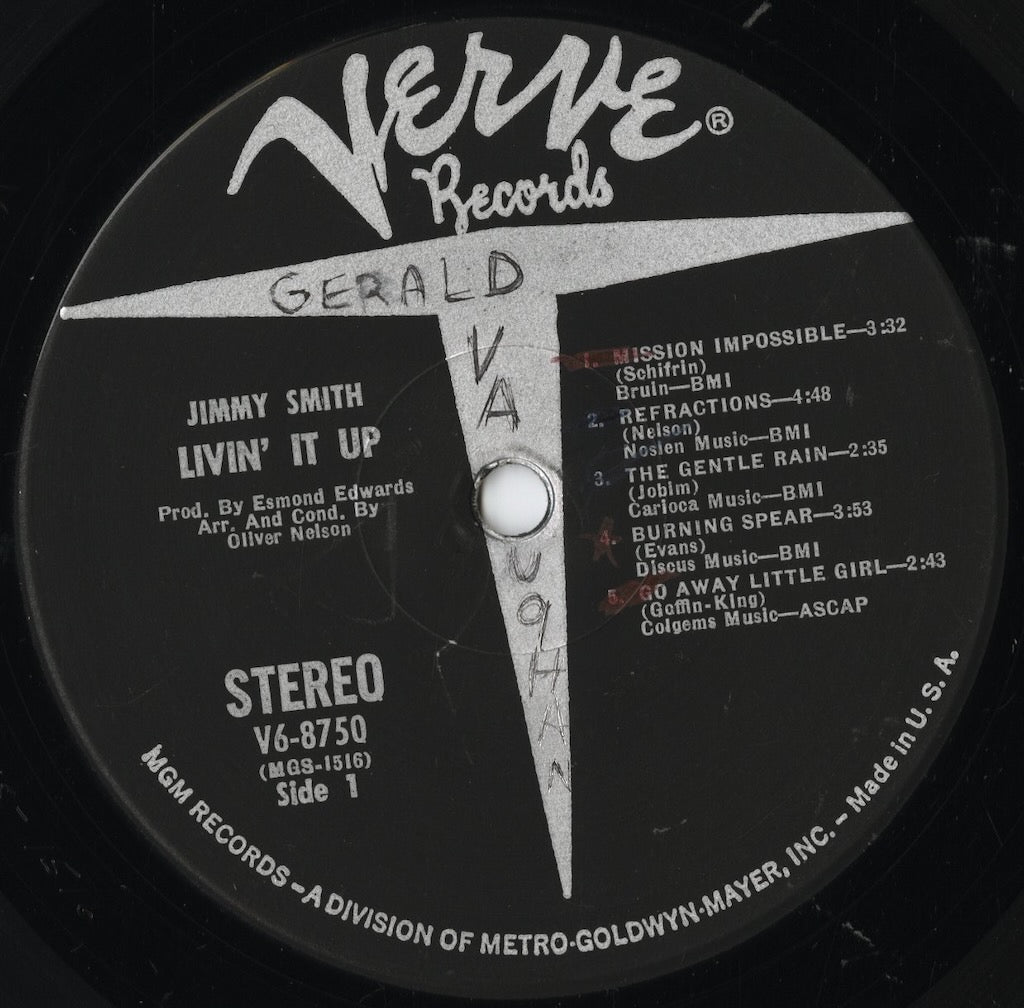 Jimmy Smith / ジミー・スミス / Livin' it Up (V6 8750)