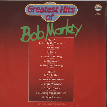Bob Marley / ボブ・マーリー / Greatest Hits Of  (B 80015)