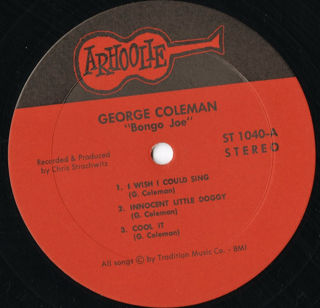 George Coleman - Bongo Joe (ST 1040) 1969 US Arhoolie｜中古LP