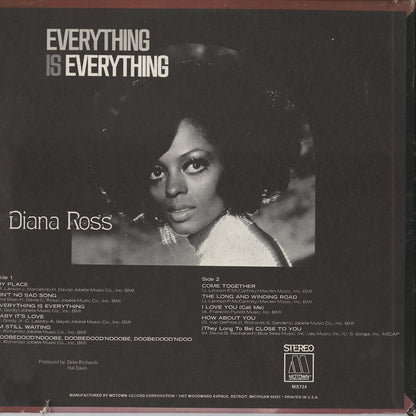 Diana Ross / ダイアナ・ロス / Everything Is Everything (MS 724)