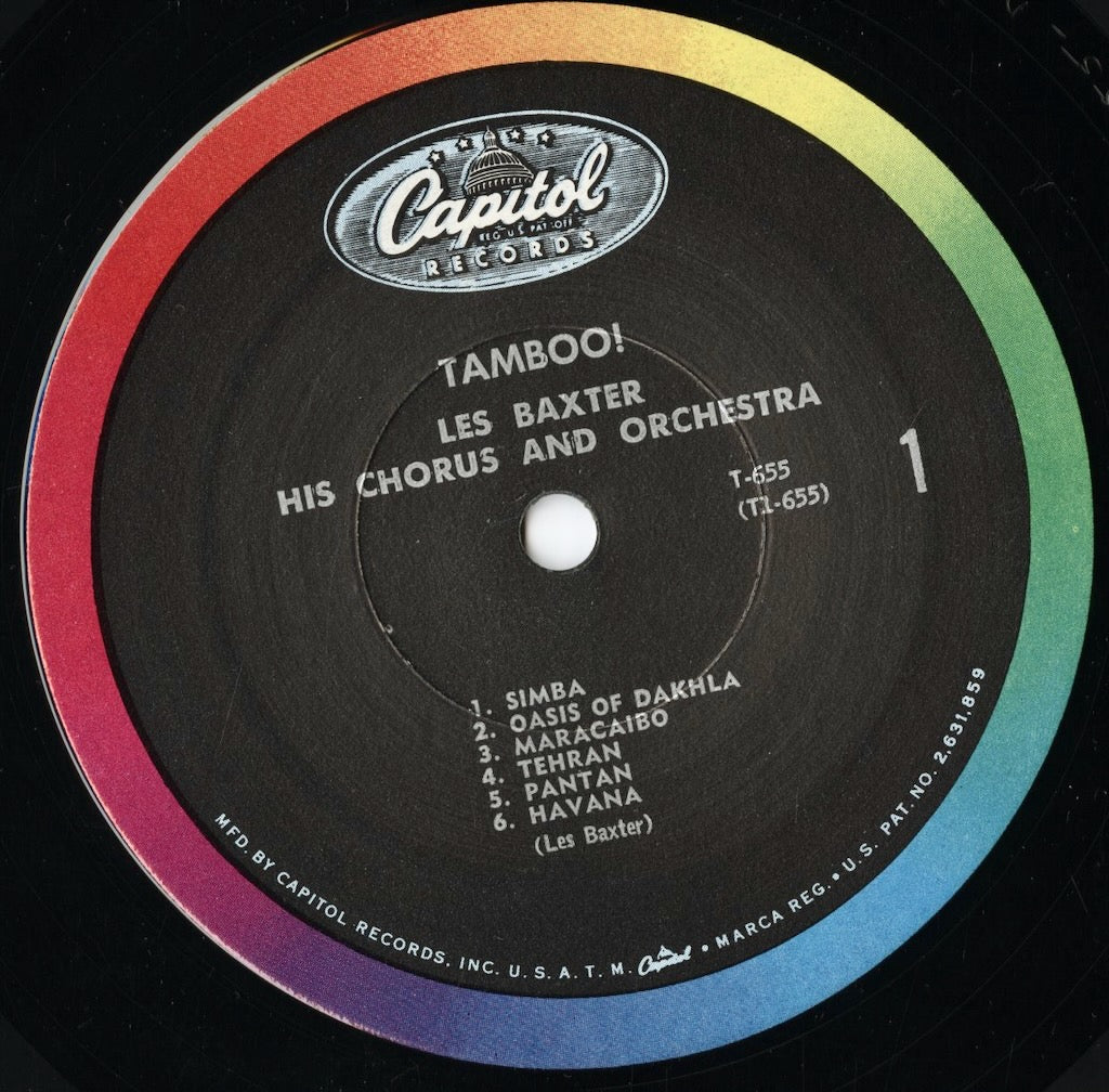 Les Baxter - Tamboo! (T-655) LP 1960 US Capitol｜中古LP
