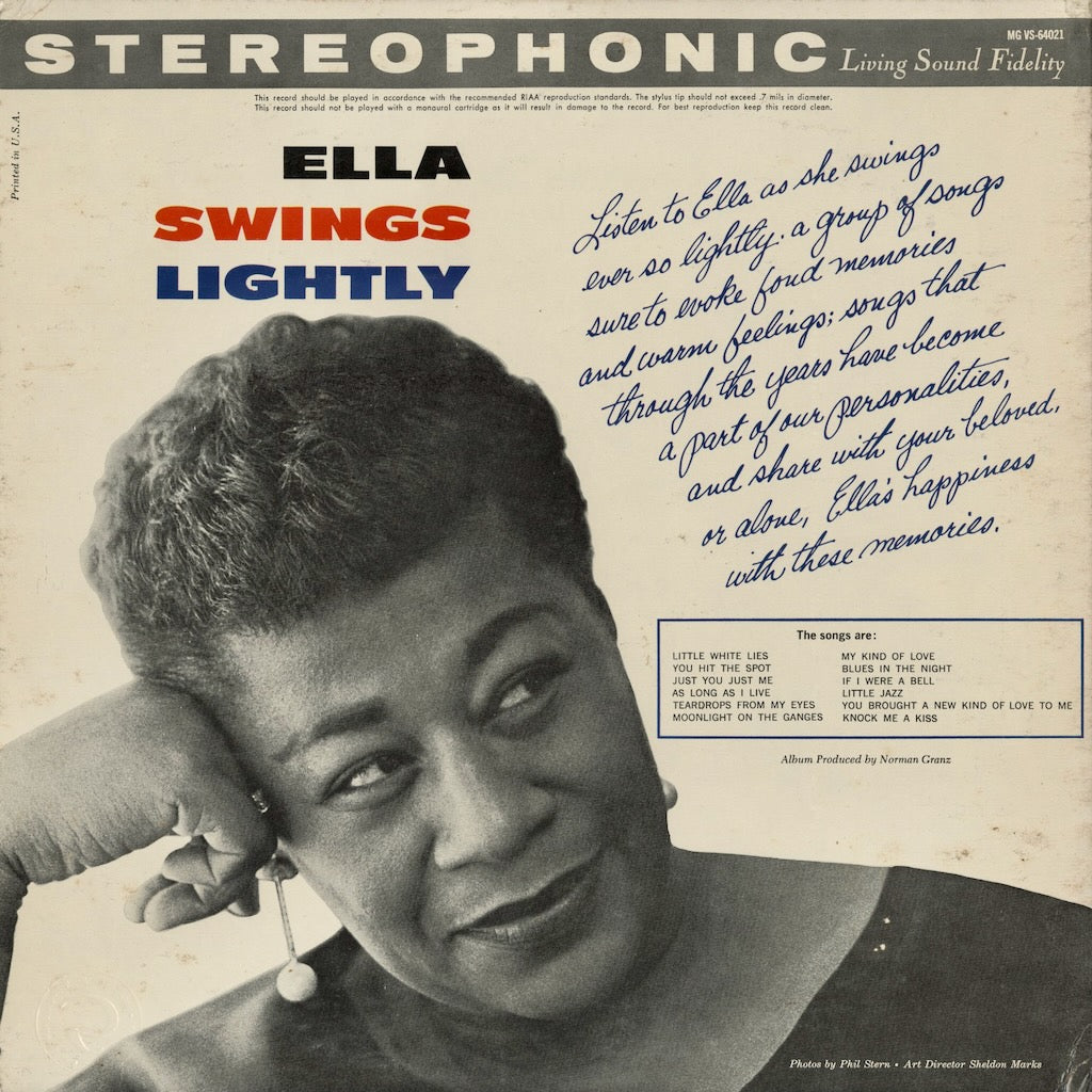Ella Fitzgerald - Ella Swings Lightly (V6-4021) LP 1960's US Verve｜中古LP