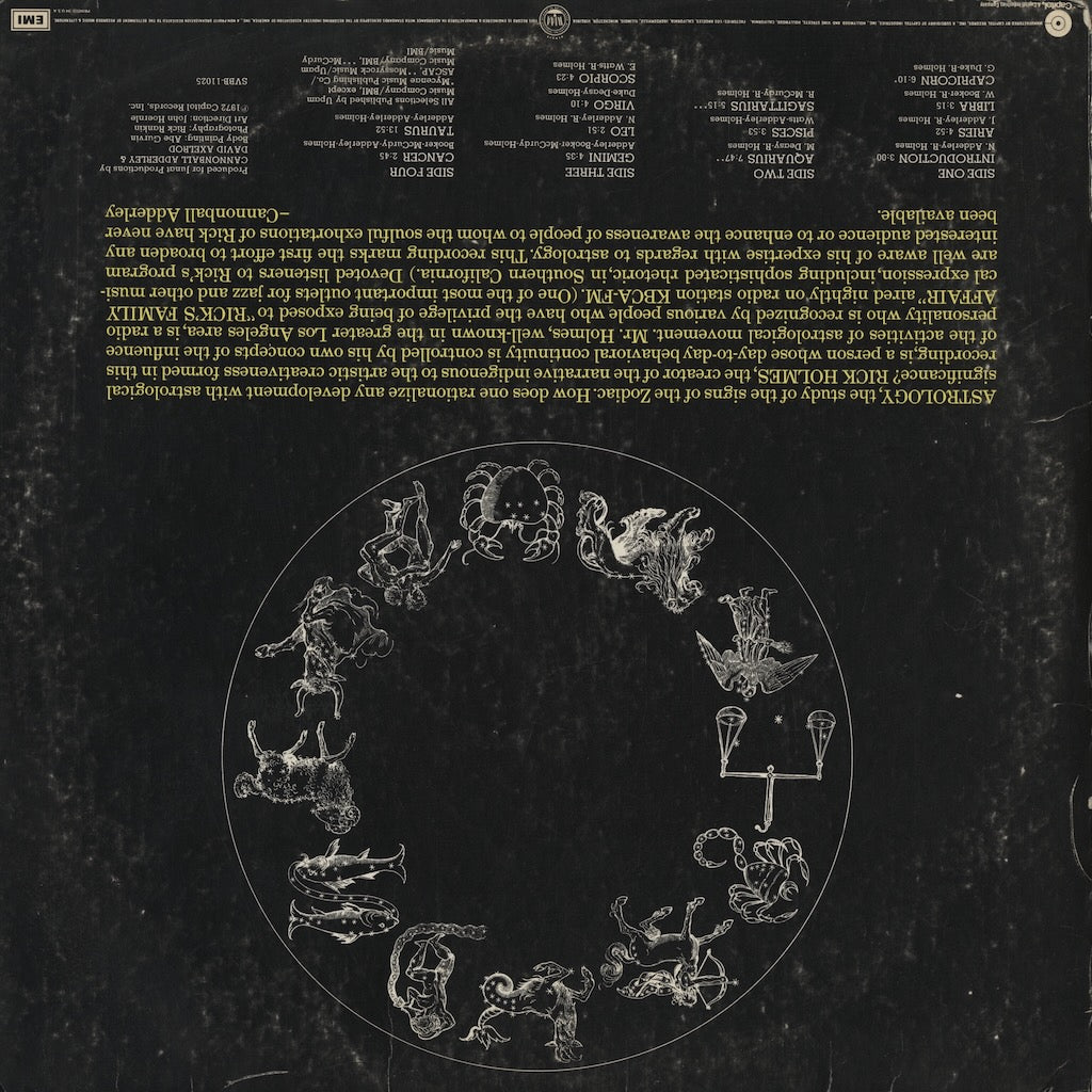 Cannonball Adderley / キャノンボール・アダレイ / Soul Zodiac (SVBB-11025)