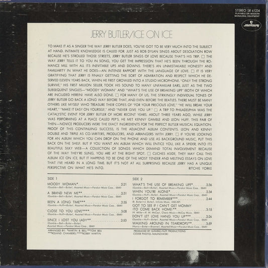 Jerry Butler - Ice On Ice (SR-61234) 1969 US Mercury｜中古LP