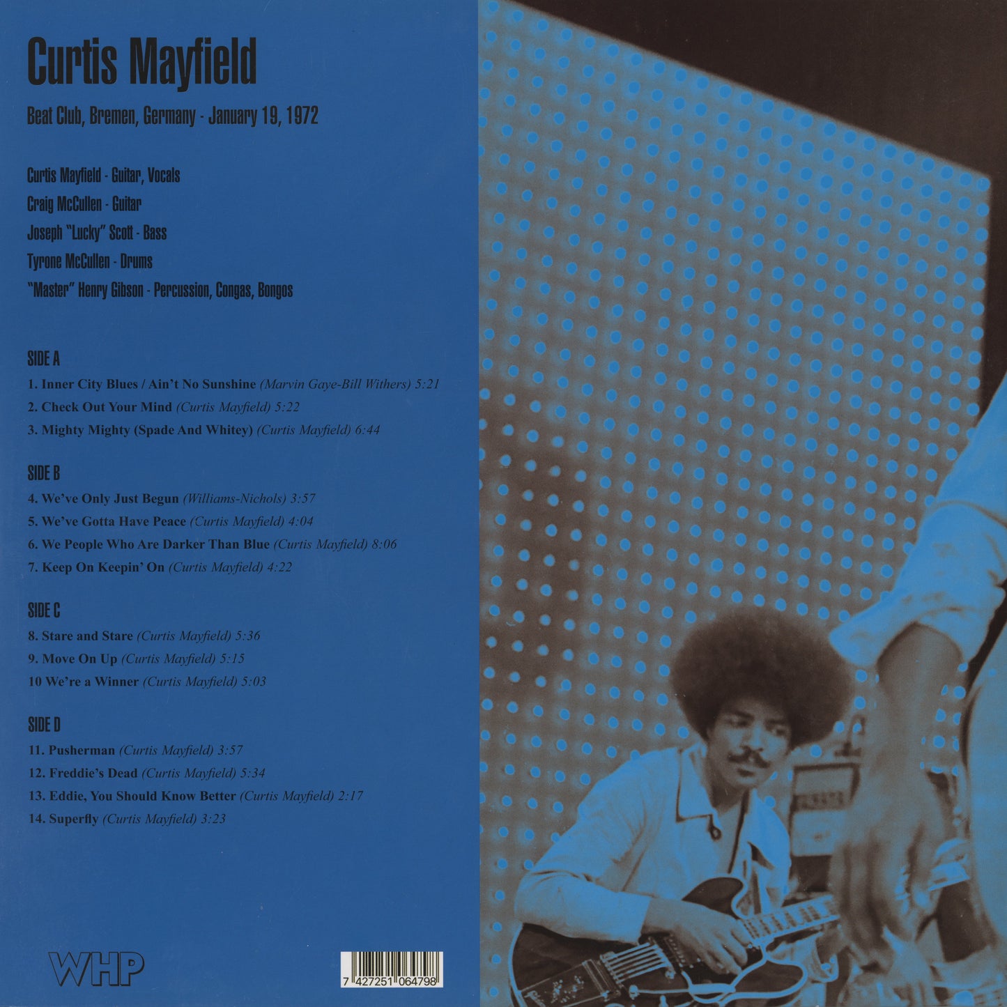 Curtis Mayfield / カーティス・メイフィールド / Beat Club,Bremen,Germany January19, 1972 -2LP