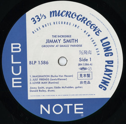 Jimmy Smith - Groovin' At Smalls' Paradise (Volume 2) (BLP 1586) 1984 JPN Blue Note｜中古LP