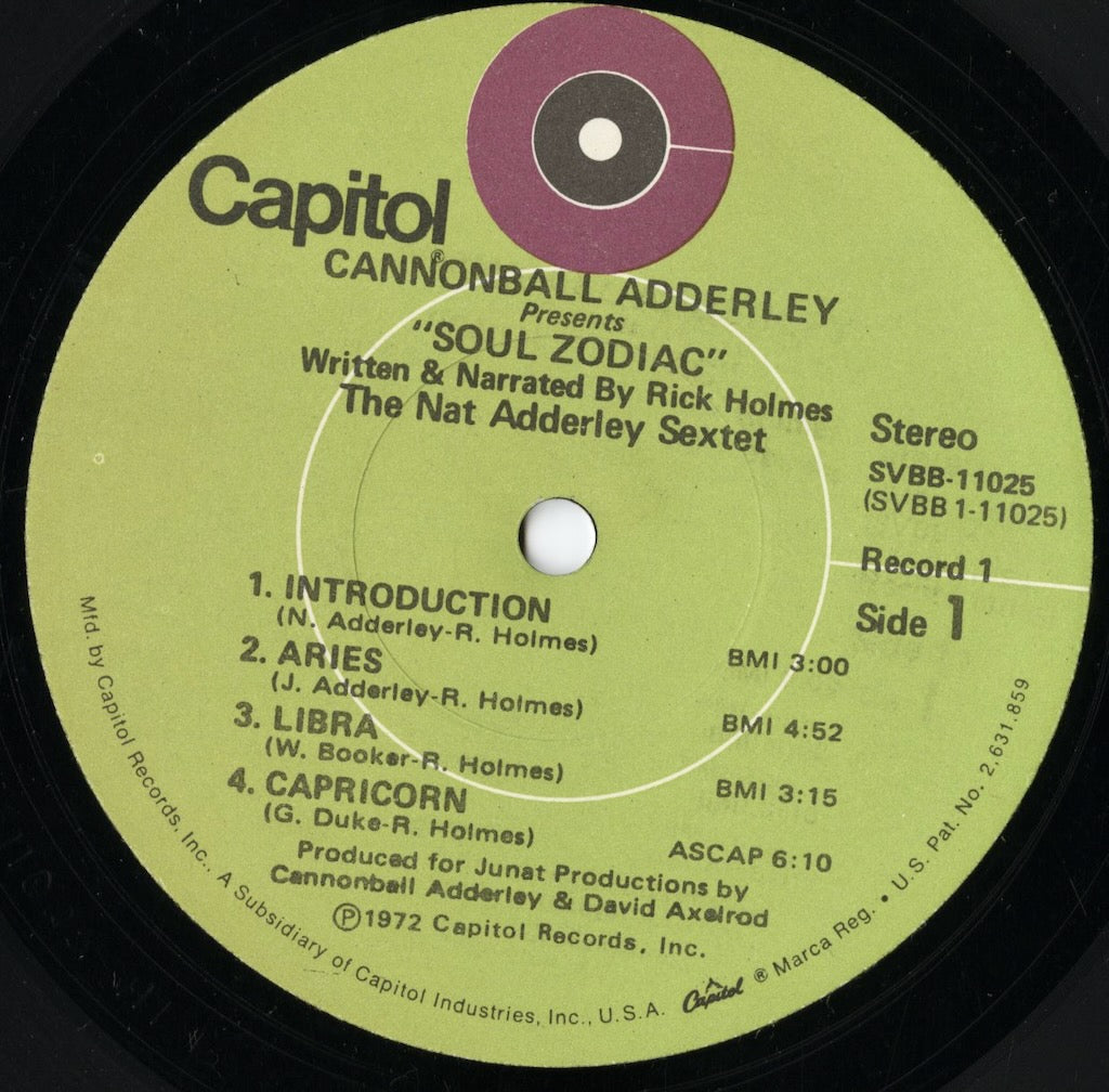 Cannonball Adderley / キャノンボール・アダレイ / Soul Zodiac (SVBB-11025)