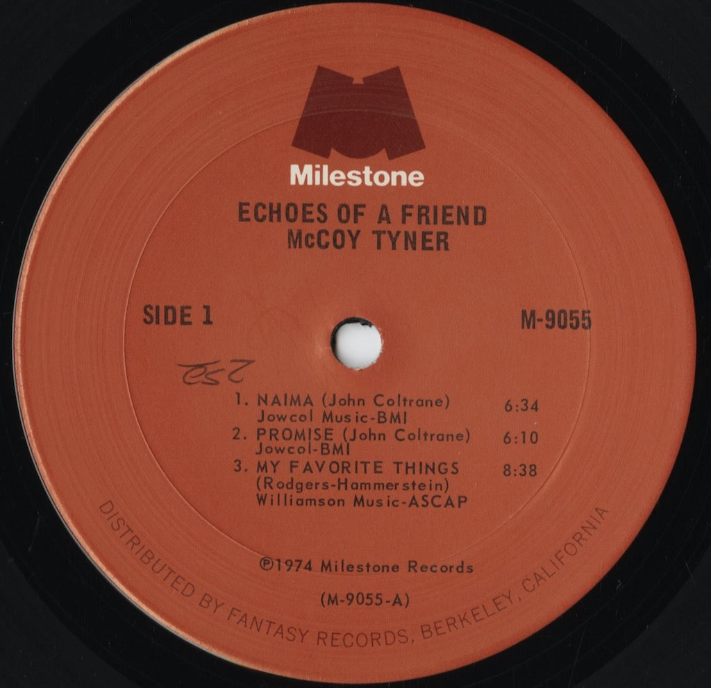 McCoy Tyner - Echoes Of A Friend (M9055) 1974 US Milestone｜中古LP