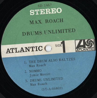 Max Roach – Drums Unlimited (SD 1467) LP 1966 US Atlantic｜中古LP