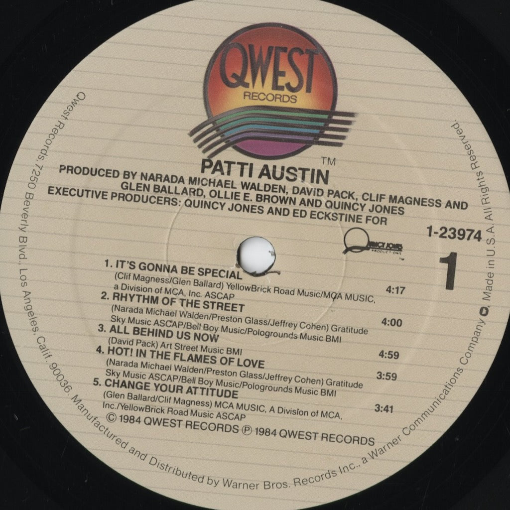 Patti Austin - Patti Austin (23974-1) 1984 US Qwest｜中古LP