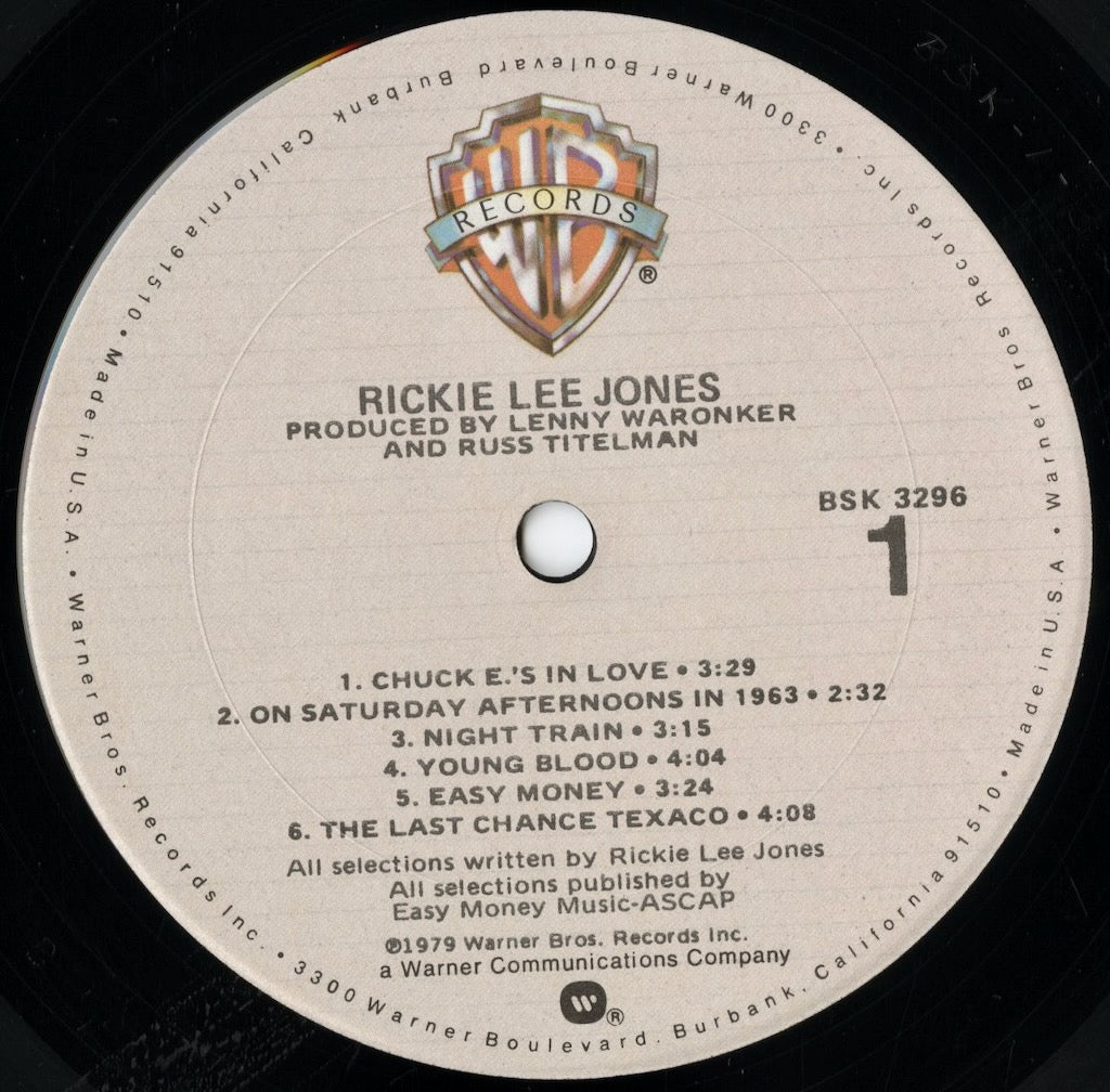 リッキー Rickie Lee Jones / リッキー・リー・ジョーンズ (1979