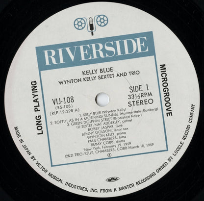 Wynton Kelly / ウィントン・ケリー / Kelly Blue (VIJ-108) JPN Pressing