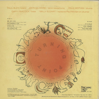 Paul Bley - Turning Point (RJ-7139) LP 1977 JPN Improvising Artists Inc.