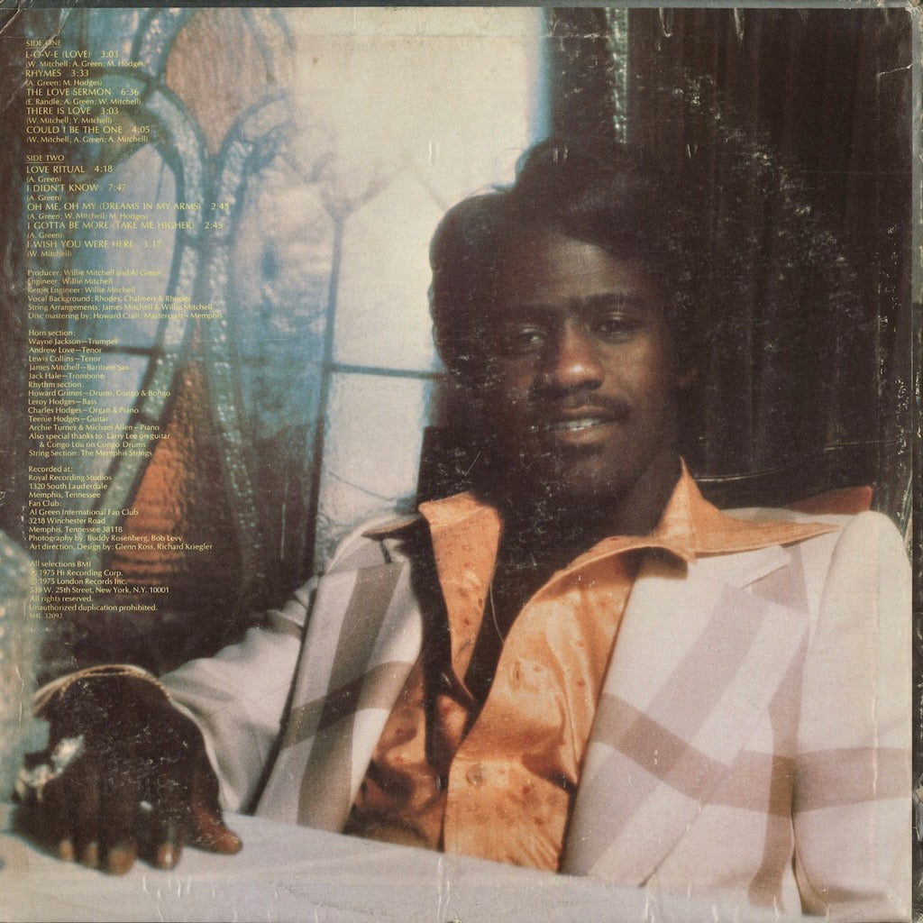 Al Green - Al Green Is Love (SHL 32092) 1975 US Hi｜中古LP