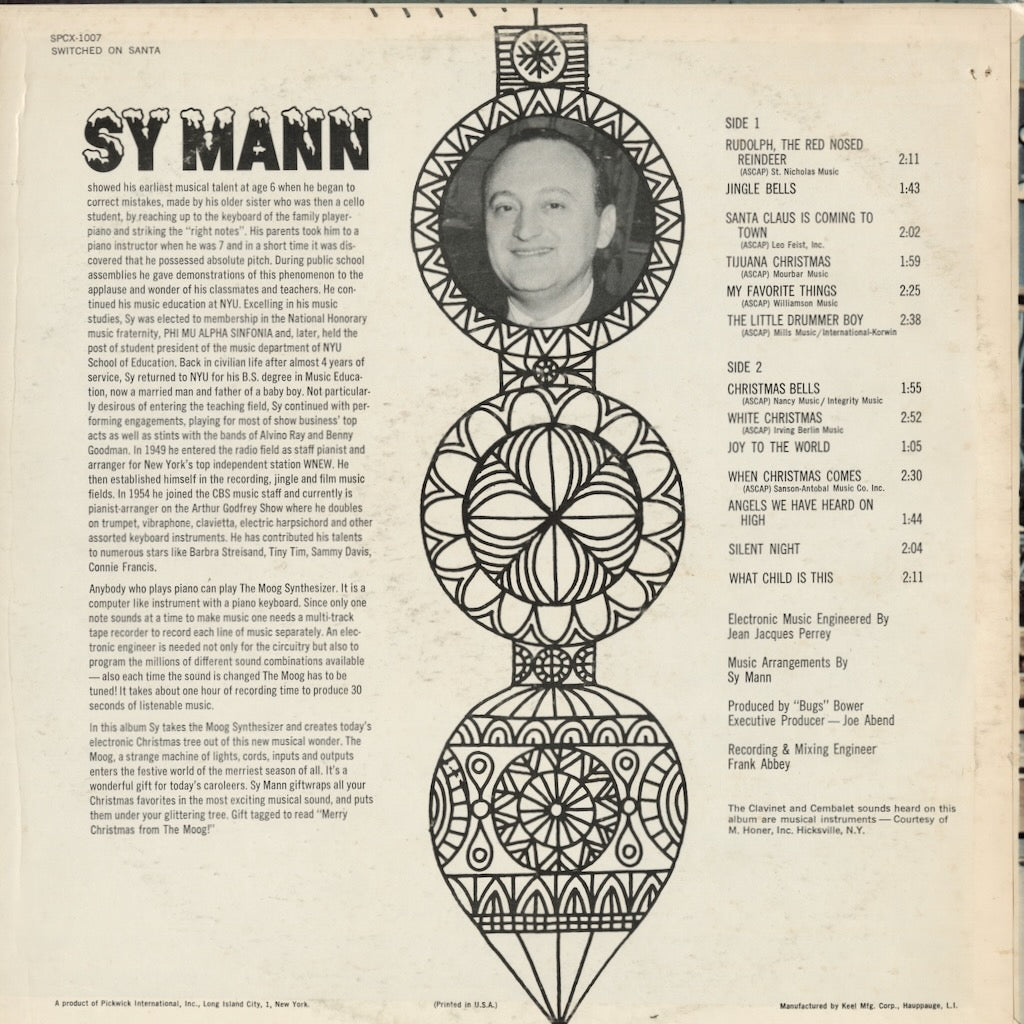 Sy Mann / サイ・マン / Switched On Santa (SPCX-1007)