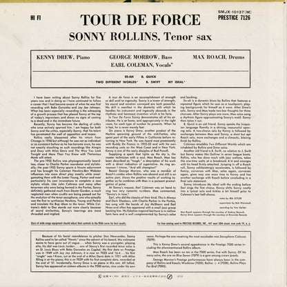Sonny Rollins / ソニー・ロリンズ / Tour De Force (SMJX-10137(M))